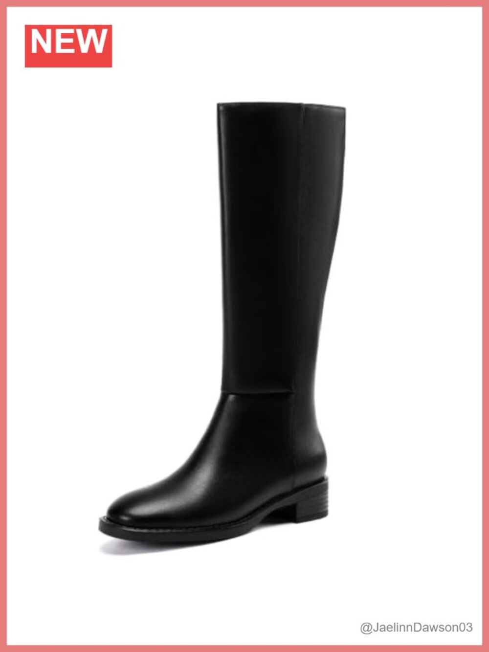 Wide Calf Knee High Boots Womens Faux Leather Wide Width Round Toe